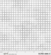 Load image into Gallery viewer, P&B Textiles - Sorbet - Gingham - Gray - 1/2 YARD CUT