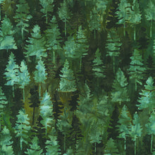 Load image into Gallery viewer, Robert Kaufman Batiks - Woodland Wonders - Trees Forest - 1/2 YARD CUT