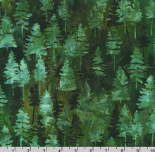 Load image into Gallery viewer, Robert Kaufman Batiks - Woodland Wonders - Trees Forest - 1/2 YARD CUT