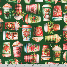 Load image into Gallery viewer, Robert Kaufman - Frosted - Hot Chocolate Green - 1/2 YARD CUT
