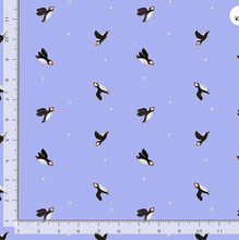 Load image into Gallery viewer, Dear Stella - Northern Skies - Thistle Puffins - 1/2 YARD CUT