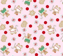 Load image into Gallery viewer, Dear Stella - Feline Festive - Gingerbread Christmas - 1/2 YARD CUT