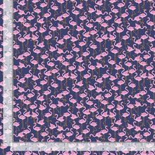 Load image into Gallery viewer, Dear Stella - Birds of a Feather - Party Like a Flockstar - Navy - 1/2 YARD CUT