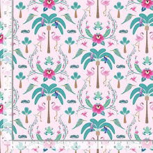 Load image into Gallery viewer, Dear Stella - Birds of a Feather - Keep Palm and Carry On - Pink - 1/2 YARD CUT