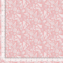 Load image into Gallery viewer, Dear Stella - Wanderlust - Shell Yeah! Salmon - 1/2 YARD CUT
