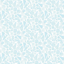 Load image into Gallery viewer, Dear Stella - Wanderlust - Shell Yeah! - Blue - 1/2 YARD CUT