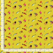 Load image into Gallery viewer, Dear Stella - Get Your Ducks in a Row - Off the Hook - Maize 1/2 YARD CUT