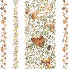 Load image into Gallery viewer, Dear Stella - Count on Me - Woodland Friends Stripe - 1/2 YARD CUT
