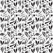 Load image into Gallery viewer, Dear Stella - Reef Life - Main White - 1/2 YARD CUT