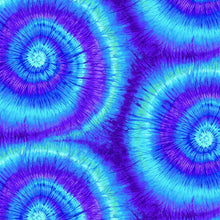 Load image into Gallery viewer, Timeless Treasures - Swirl Blue Tie-Dye - 1/2 YARD CUT