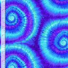 Load image into Gallery viewer, Timeless Treasures - Swirl Blue Tie-Dye - 1/2 YARD CUT