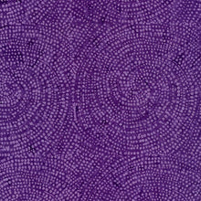 Load image into Gallery viewer, End of Bolt - Tonga Batik Dotty Spiral Violet - 27"