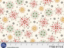 Load image into Gallery viewer, P&B Textiles - Tis the Season - Decorative Snowflakes - 1/2 YARD CUT