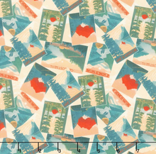 Load image into Gallery viewer, Lumin/White Owl - Paddle Pine - Tossed Posters - 1/2 YARD CUT