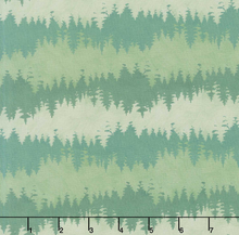 Load image into Gallery viewer, Lumin/White Owl - Paddle Pine - Trees - Green - 1/2 YARD CUT