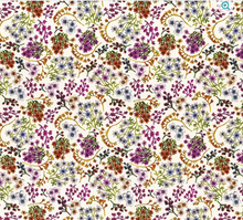 Load image into Gallery viewer, Lumin/White Owl - Growing in Color - Small Floral - Cream - 1/2 YARD CUT