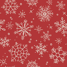 Load image into Gallery viewer, Riley Blake - Magical Winterland - Snowflake Barn Red - 108" Quilt Backing - 3 YD PIECE