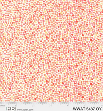 Load image into Gallery viewer, P&B Textiles - Wild Waters - Dot Blender - Orange and Yellow - 1/2 YARD CUT