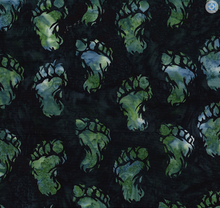 Load image into Gallery viewer, Hoffman - Bali Batik - Bigfoot - Footprint Forest - 1/2 YARD CUT