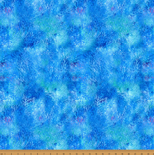Load image into Gallery viewer, Hoffman - Whale Song - Coral - Cobalt - 1/2 YARD CUT