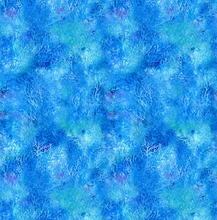 Load image into Gallery viewer, Hoffman - Whale Song - Coral - Cobalt - 1/2 YARD CUT