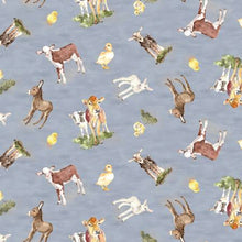 Load image into Gallery viewer, Clothworks - Farm Life - Baby Animals - 1/2 YARD CUT