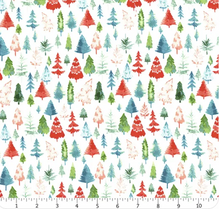 Load image into Gallery viewer, Clothworks - Santa Paws - Trees - 1/2 YARD CUT