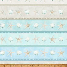 Load image into Gallery viewer, Hoffman - Seas & Greetings - Seashell - 1/2 YARD CUT