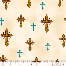 Load image into Gallery viewer, QT Fabrics - Amazing Grace - Crosses - 1/2 YARD CUT