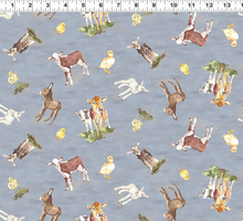 Load image into Gallery viewer, Clothworks - Farm Life - Baby Animals - 1/2 YARD CUT