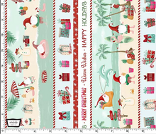 Load image into Gallery viewer, Michael Miller - Holiday Gnomes - Beach Lover Gnomes - 1/2 YARD CUT