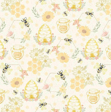 Load image into Gallery viewer, Timeless Treasures - Home Sweet Home - Quilting Bees - 1/2 YARD CUT
