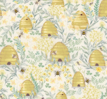 Load image into Gallery viewer, Timeless Treasures - Home Sweet Home - Beehive Grove - 1/2 YARD CUT