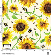 Load image into Gallery viewer, Michael Miller - Meant to Bee - Bee Sunflower - 1/2 YARD CUT