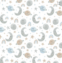 Load image into Gallery viewer, Camelot - Twinkle Twinkle Little Star - Love You to the Moon Blue - 1/2 YARD CUT