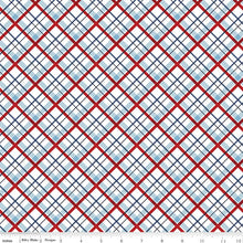 Load image into Gallery viewer, Riley Blake - Stars and Stripes Forever - Plaid - 1/2 YARD CUT