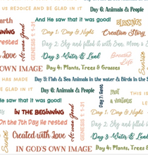 Load image into Gallery viewer, Riley Blake - Created with Love - Written Ecru - 1/2 YARD CUT