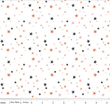 Load image into Gallery viewer, Riley Blake - Hey Pumpkin - Stars White - 1/2 YARD CUT