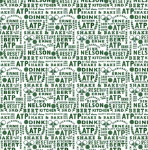 Load image into Gallery viewer, Riley Blake - Pickleball - Text White - 1/2 YARD CUT