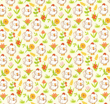 Load image into Gallery viewer, Fabric Traditions - Farm Babies Chickens - 1/2 YARD CUT