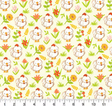 Load image into Gallery viewer, Fabric Traditions - Farm Babies Chickens - 1/2 YARD CUT