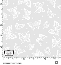 Load image into Gallery viewer, Michael Miller - White Hot - Butterfly Stroke - 1/2 YARD CUT