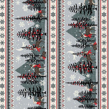 Load image into Gallery viewer, Michael Miller - Oh Deer! Winter is Here - Forest Friends Stripe - 1/2 YARD CUT