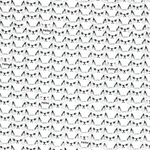 Load image into Gallery viewer, Michael Miller - Black & Whites - Cat Clique - 1/2 YARD CUT