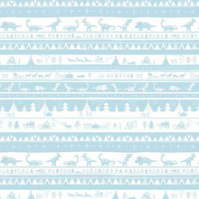 Load image into Gallery viewer, Dear Stella - Don't Claus a Scene - Dino Fair Isle - 1/2 YARD CUT