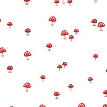 Load image into Gallery viewer, Michael Miller - Forest Adventure - Mushrooms - White - 1/2 YARD CUT