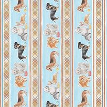 Load image into Gallery viewer, Michael Miller - Stay Pawsitive - Play Time Stripe - 1/2 YARD CUT