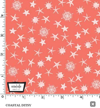 Load image into Gallery viewer, Michael Miller - Seaing - Coastal Ditsy Coral - 1/2 YARD CUT