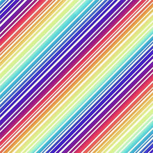 Load image into Gallery viewer, Michael Miller - Dino Pizza Party - Rainbow Bias - 1/2 YARD CUT