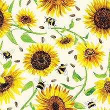 Load image into Gallery viewer, Michael Miller - Meant to Bee - Bee Sunflower - 1/2 YARD CUT